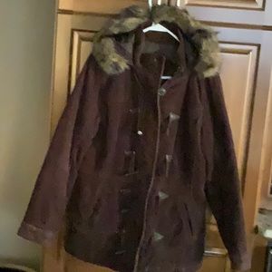Brown corduroy coat